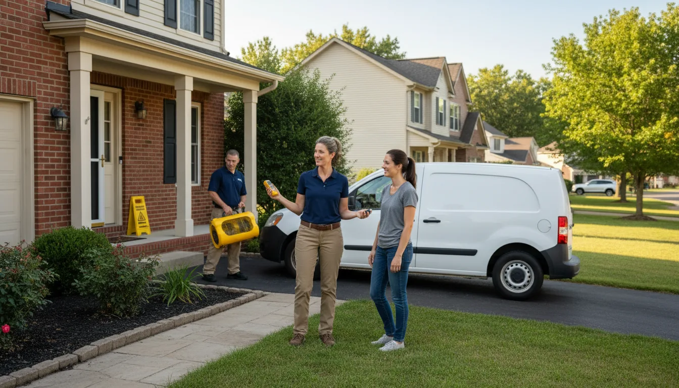 Residential water damage restoration in Bayport, MN